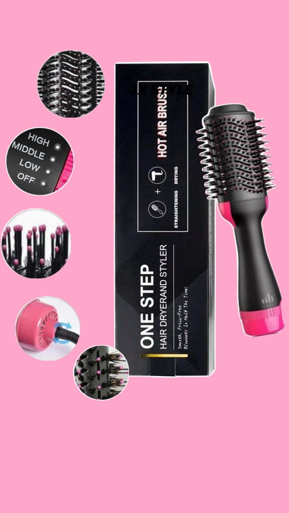 3 in 1 hot hair brush